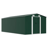 Garden Shed Green Galvanised steel Large Garden Shed 143348