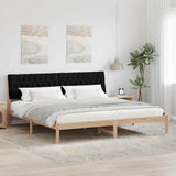 Bed Frame with Upholstered Headboard Brown 200 x 200 cm 3394380