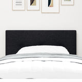 ZNTS LED Headboard Button Tufted Black 90 cm Fabric 3338098