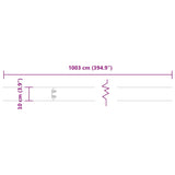 Lawn Edgings 10 pcs 10x103 cm Stainless Steel 860134