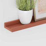 Wall Shelf with Shelf 4 pcs Red 115 x 9 x 3 cm Engineered Wood 42020010