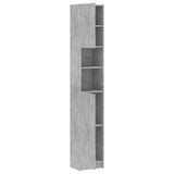 ZNTS Bathroom Cabinet Concrete Grey 32x25.5x190 cm Engineered Wood 802880