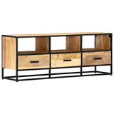 TV Cabinet 120x30x45 cm Solid Mango Wood 247742