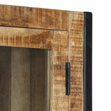 Highboard 100x40x175 cm Solid Rough Wood Mango 351709