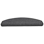 Stair Mats 10 pcs 65x24x4 cm Anthracite Half Round Large 149751