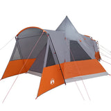 Teepee Tent 8-Person Grey and Orange 720 x 465 x 295 cm 42003998