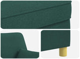 Armchair with Cushions Dark Green Fabric 42043509
