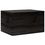 Wooden Box with Lid Black 40x30x23 cm Solid Wood Pine 4017396