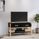 ZNTS TV Cabinet Black 82x38x45 cm Engineered Wood 345661