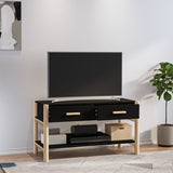 ZNTS TV Cabinet Black 82x38x45 cm Engineered Wood 345661