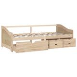 3-Seater Day Bed without Mattress Solid Pinewood 90x200cm 322169