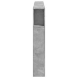 LED Headboard Concrete Grey 180x18.5x103.5 cm Engineered Wood 837361
