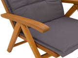 5-Piece Garden Dining Set Natural Solid Acacia Wood 3434483
