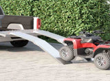 Motorcycle Ramp 680 kg 2 pcs Silver 205 x 28 x 5 cm Aluminium 42021089