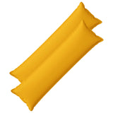 Cushion with Pillow HOUTEN 2 pcs Light Yellow Faux Linen 934282