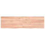 Bathroom Countertop Light Brown 180x50xcm Treated Solid Wood 3156166