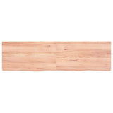 Bathroom Countertop Light Brown 180x50xcm Treated Solid Wood 3156166