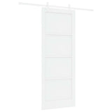 Sliding Door White 83 x 211 cm Solid Pine Wood 3333563