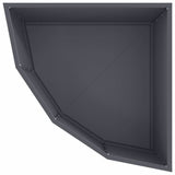 Corner Planter Anthracite 60 x 60 x 35 cm Steel 883642
