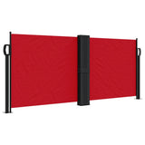 Retractable Side Awning Red 100x1000 cm 4004687