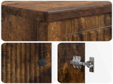 3 Piece Bathroom Cabinet Set EDE Smoked Oak Engineered Wood 3417419