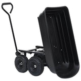 Garden Tipping Hand Cart 300 kg 75L Black 92579