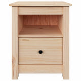 ZNTS Bedside Cabinet 40x35x49 cm Solid Wood Pine 813709