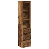 Highboard Old Wood 37.5x35x180 cm Engineered Wood 861668