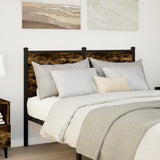 Replace Headboard Smoked Oak 120 cm Engineered Wood and Steel 4007698