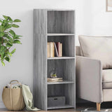 Highboard Grey Sonoma 40x41x124 cm Engineered Wood 846388