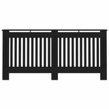 Radiator Cover Black 172x19x81.5 cm Engineered Wood 288180