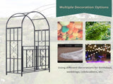 Steel Garden Arch with Gate 61633141