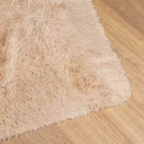 Shaggy Rug High Pile NAVARRA Beige 200x200 cm Polyester 4102877