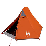Camping Tent Dome 2-Person Grey and Orange Waterproof 94321