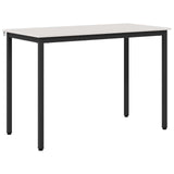 Dining Table White 110 x 55 x 75 cm Solid Pine Wood 892786