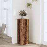 ZNTS Plant Stand Old Wood 33x33x100 cm Engineered Wood 852958