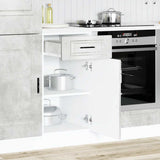Kitchen Base Cabinet "Porto" Concrete Grey Engineered Wood 853951
