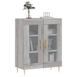 Sideboard Grey Sonoma 69.5x34x90 cm Engineered Wood 827778
