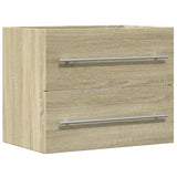 Sink Cabinet Sonoma Oak 60x38.5x48 cm Engineered Wood 856223
