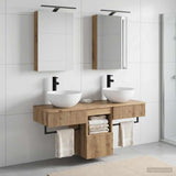Bathroom Cabinet Set 5 pcs Artisan Oak Engineered Wood 3406278