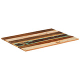 Rectangular Table Top 60x80 cm 15-16 mm Solid Reclaimed Wood 286043