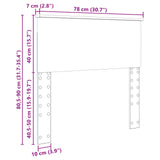 Headboard Smoked Oak Engineered wood 888369