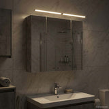 Bathroom Mirror Cabinet Concrete Grey 80 x 14.5 x 70 cm 889114
