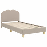 Children's Bed Frame with Headboard Light Grey 90 x 200 cm 42010978