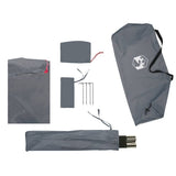 Beach Tent Grey 274x178x170/148 cm 185T Polyester 94405