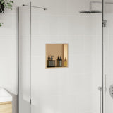 Shower Niche Brushed Gold 32x32x9 cm Stainless Steel 4005125