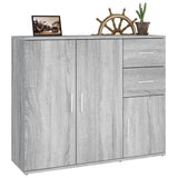 Sideboard Grey Sonoma 91x29.5x75 cm Engineered Wood 823275