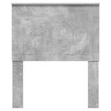 Headboard with Headboard Concrete Grey 80 cm Engineered wood 887817