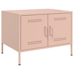 ZNTS Coffee Table Pink 68x50x50.5 cm Steel 843031