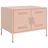 ZNTS Coffee Table Pink 68x50x50.5 cm Steel 843031